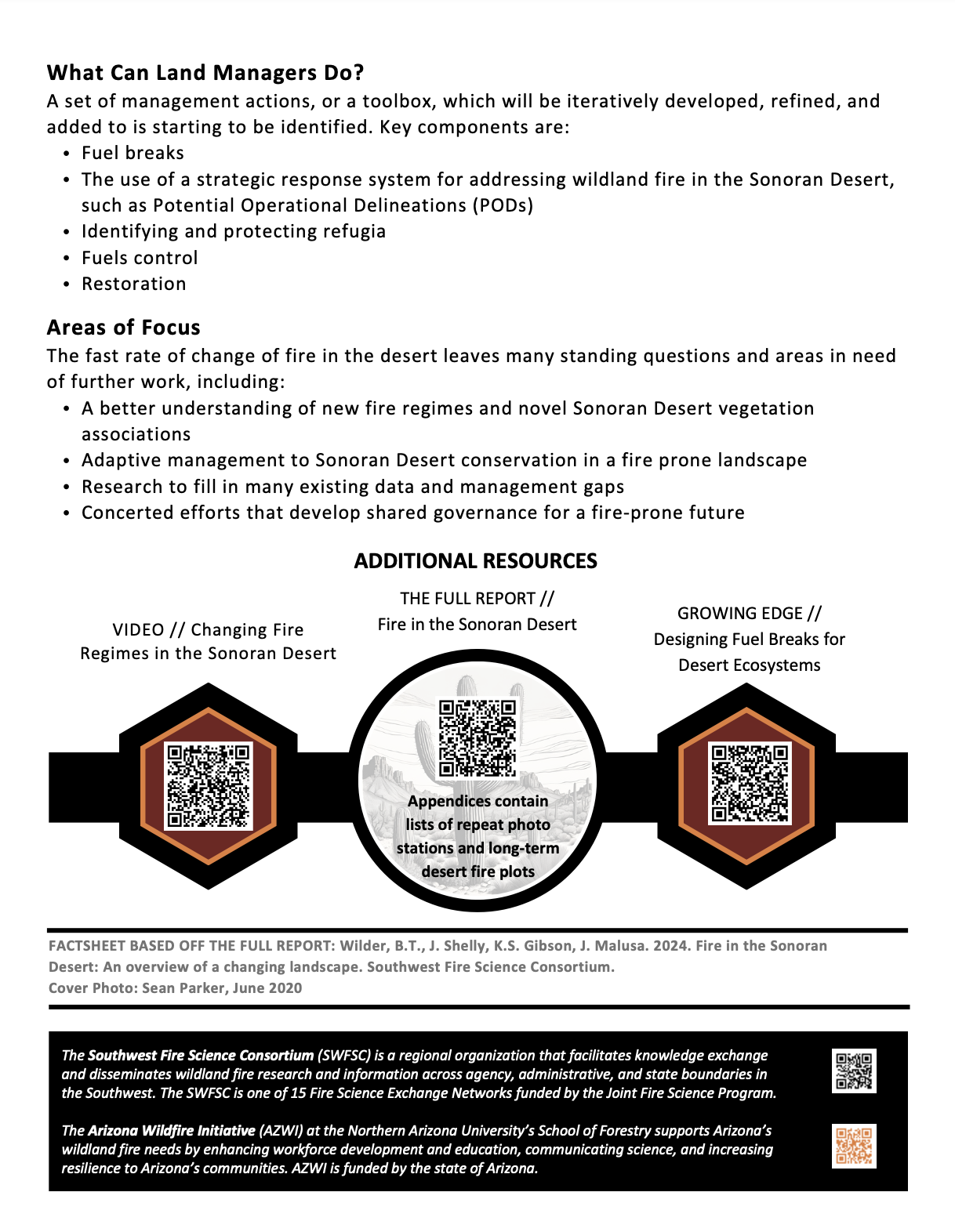 Fire in the Sonoran Fact Sheet Page 4